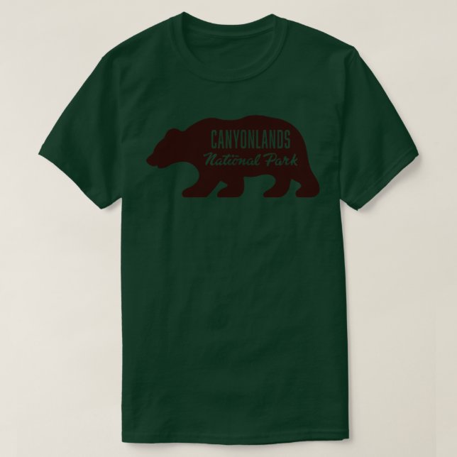 T-shirt Parc national des Cantons Ours Brown (Design devant)