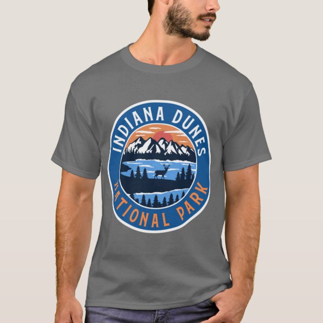 T-shirt Parc national des dunes de l'Indiana format géant  (Devant)