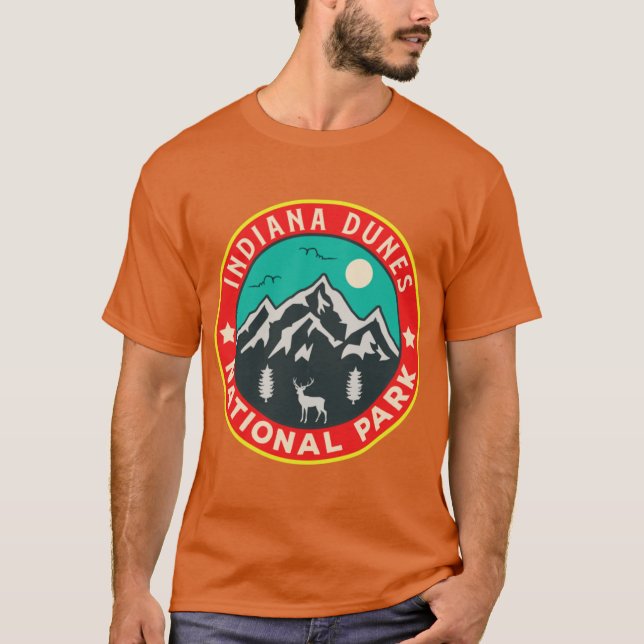 T-shirt Parc national des dunes de l'Indiana Oversized 3 (Devant)