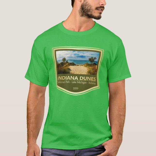 T-shirt Parc national des dunes de l'Indiana PF2 format gé (Devant)