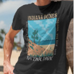 T-shirt Parc national des dunes de l'Indiana Vintage en ét<br><div class="desc">Design d'illustration vectorielle Indiana Dunes. Le parc est un parc national des États-Unis situé dans le nord-ouest de l'Indiana géré par le National Park Service.</div>
