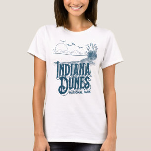 T-shirt Parc national des Dunes de l'Indiana vintage Retro