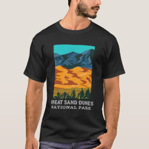 T-shirt Parc National Des Dunes De Sable Great Colorado Ca