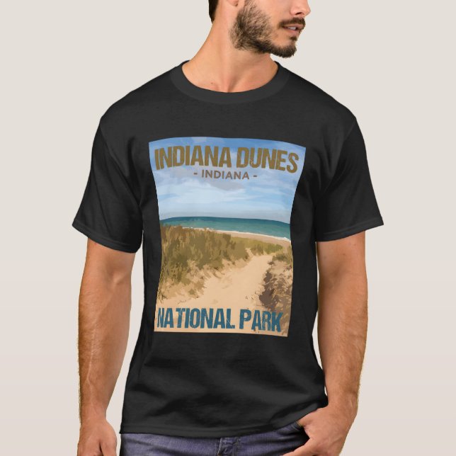 T-shirt Parc national des dunes d'Indiana (Devant)