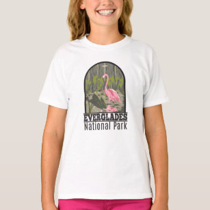 T-shirt Parc national des Everglades Floride Flamant rose 