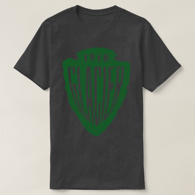 T-shirt Parc national des Glaciers Arrowhead Green (Design devant)