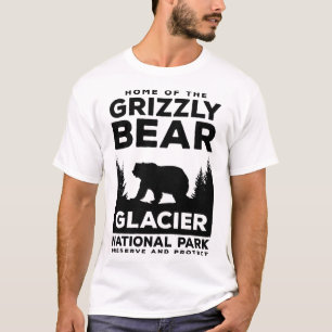 T-shirt Parc national des Glaciers Montana Camping Protect
