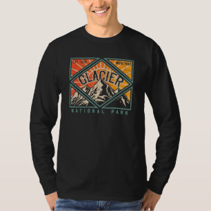 T-shirt Parc national des Glaciers Montana Mountains Explo