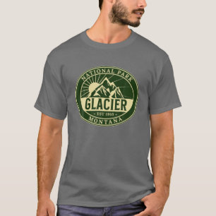 T-shirt Parc national des Glaciers Montana Randonnée en pl