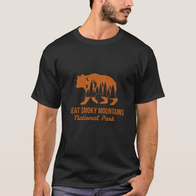 T-SHIRT PARC NATIONAL DES GRANDES MONTAGNES FUMEUSES (Devant)