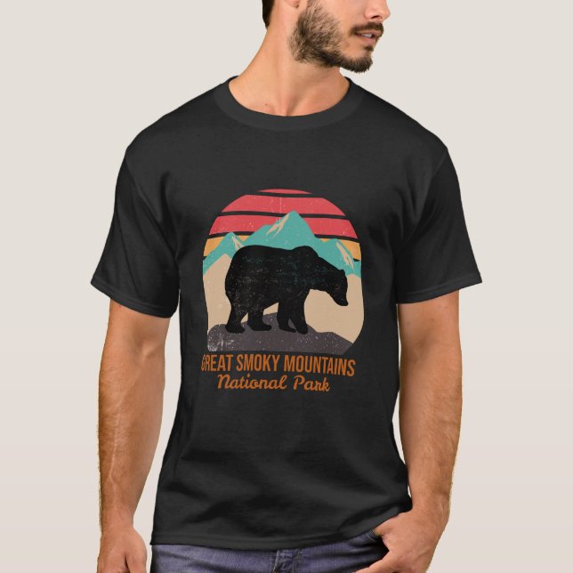 T-SHIRT PARC NATIONAL DES GRANDES MONTAGNES FUMEUSES (Devant)
