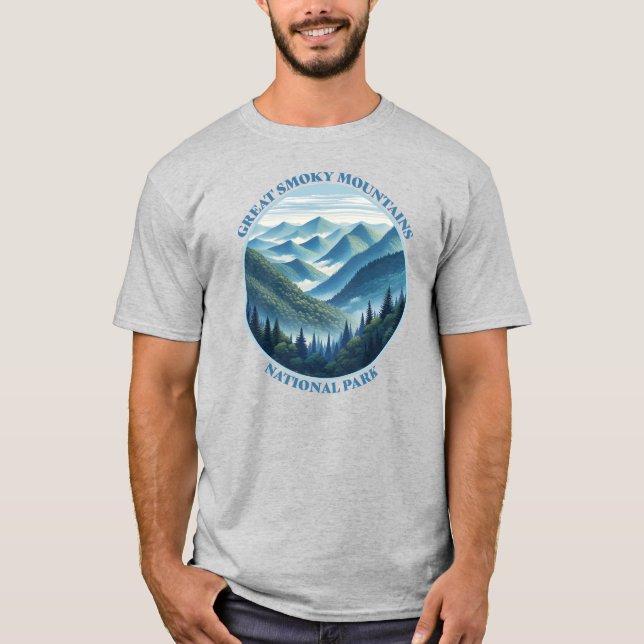 T-shirt Parc national des Great Smoky Mountains (Devant)
