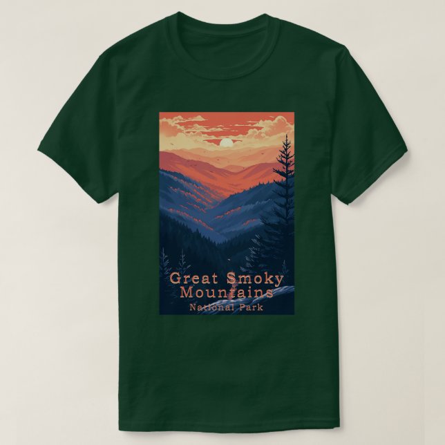 T-shirt Parc national des Great Smoky Mountains 4 (Design devant)