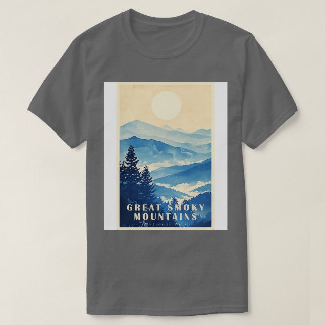 T-shirt Parc national des Great Smoky Mountains Voyage 14 (Design devant)
