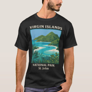 T-shirt Parc national des îles Vierges Vintage