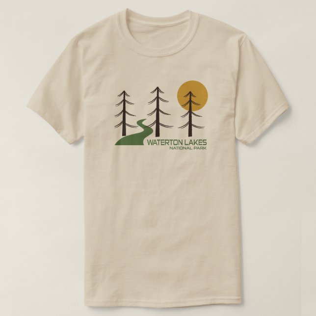 T-shirt Parc national des Lacs-Waterton (Design devant)