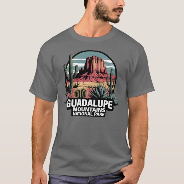 T-shirt Parc national des montagnes Guadalupe Texas (Devant)