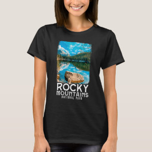 T-shirt Parc national des montagnes Rocheuses Touriste des
