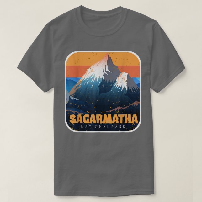 T-shirt Parc national des Monts Sagarmatha Everest Népal T (Design devant)