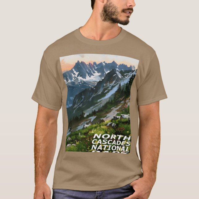 T-shirt Parc national des North Cascades amis caesium (Devant)