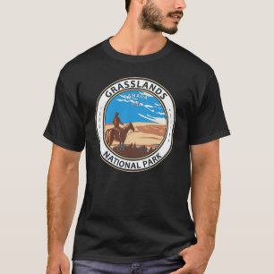 T-shirt Parc national des Prairies Badge Vintage du Canada