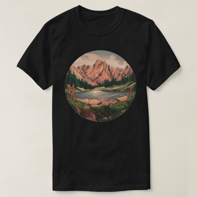 T-shirt Parc national des Rocheuses (Design devant)
