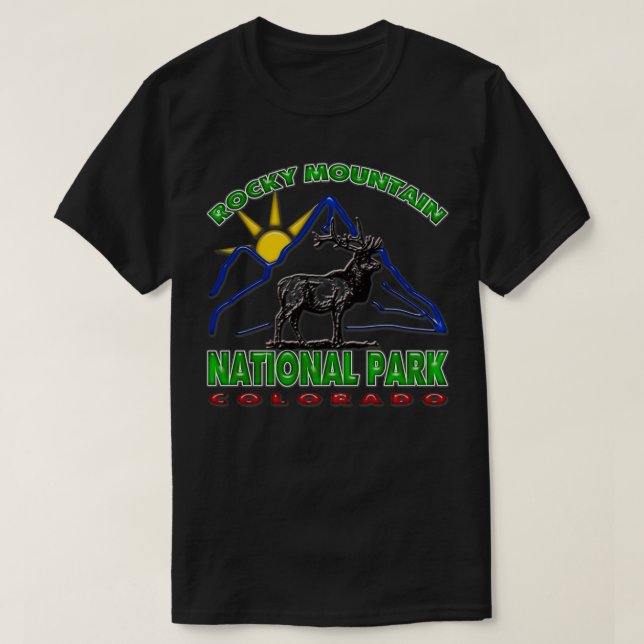 T-shirt Parc national des Rocheuses 1 (Design devant)