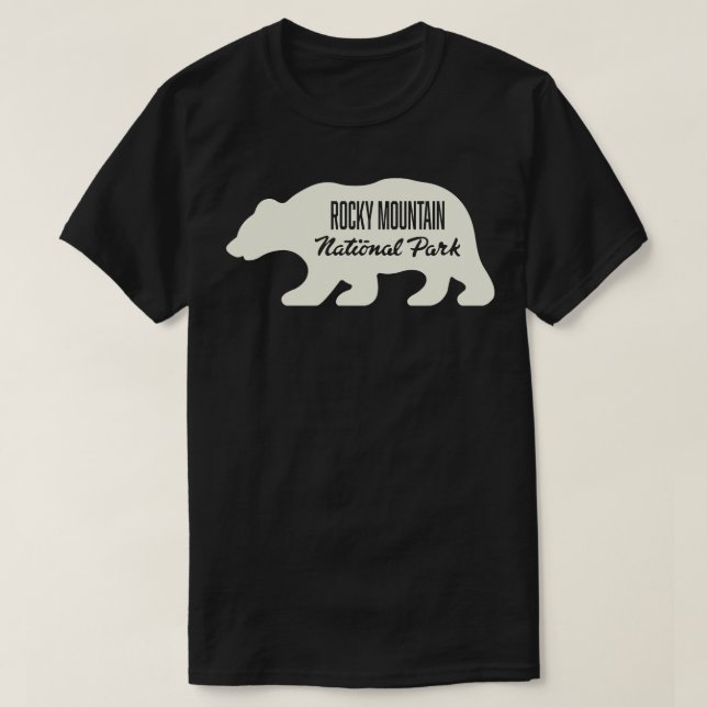 T-shirt Parc national des Rocheuses Bear Tan (Design devant)
