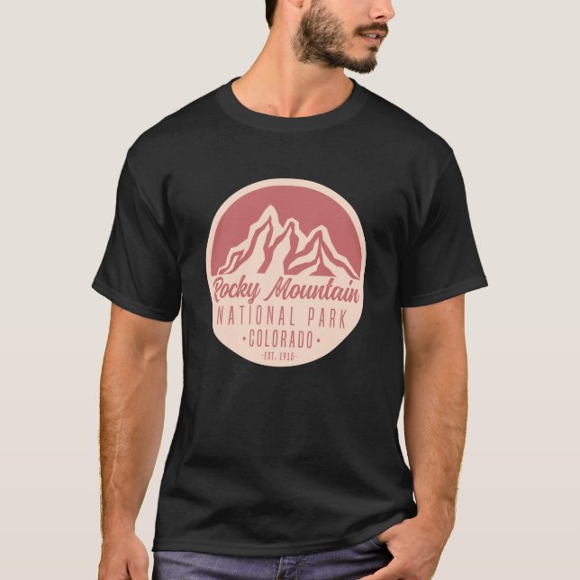 T-shirt Parc national des Rocheuses Colorado (Devant)