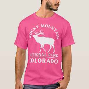 T-shirt Parc national des Rocheuses Colorado Elk Nature H