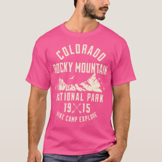 T-shirt Parc national des Rocheuses Colorado Nature Randon