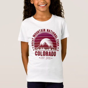 T-Shirt Parc national des Rocheuses Colorado Retro