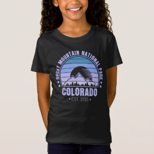 T-Shirt Parc national des Rocheuses Colorado Retro
