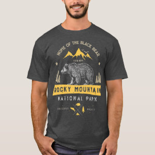 T-shirt Parc national des Rocheuses Colorado Vintage