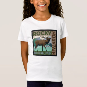 T-Shirt Parc national des Rocheuses   Elk