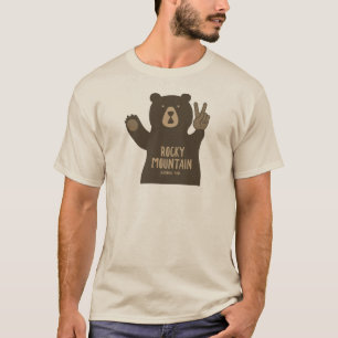 T-shirt Parc national des Rocheuses Ours de paix