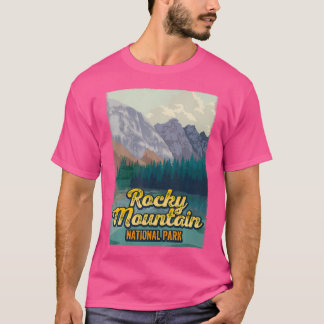 T-shirt Parc national des Rocheuses Randonnée