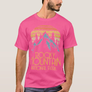 T-shirt Parc national des Rocheuses vintages Colorado Ret