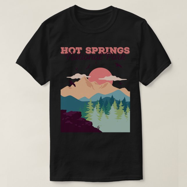 T-shirt Parc national des sources chaudes Arkansas (Design devant)