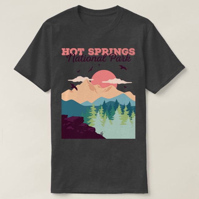 T-shirt Parc national des sources chaudes Arkansas (Design devant)