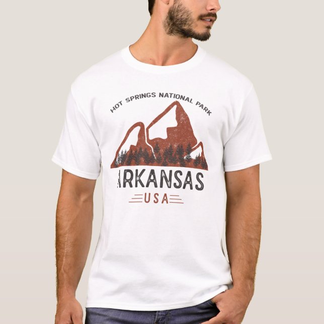 T-shirt Parc national des sources chaudes vintages (Devant)