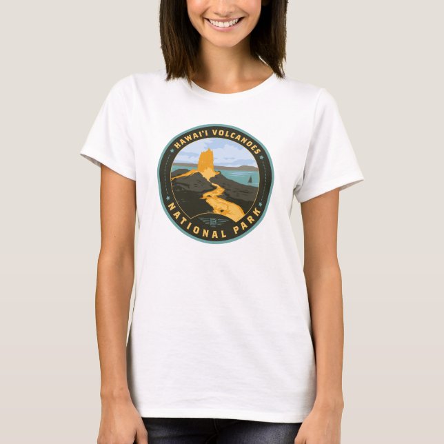 T-shirt Parc national des volcans d'Hawaii (Devant)