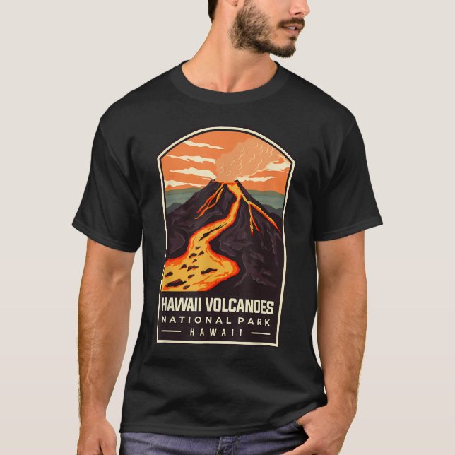 T-shirt Parc national des volcans d'Hawaii (Devant)
