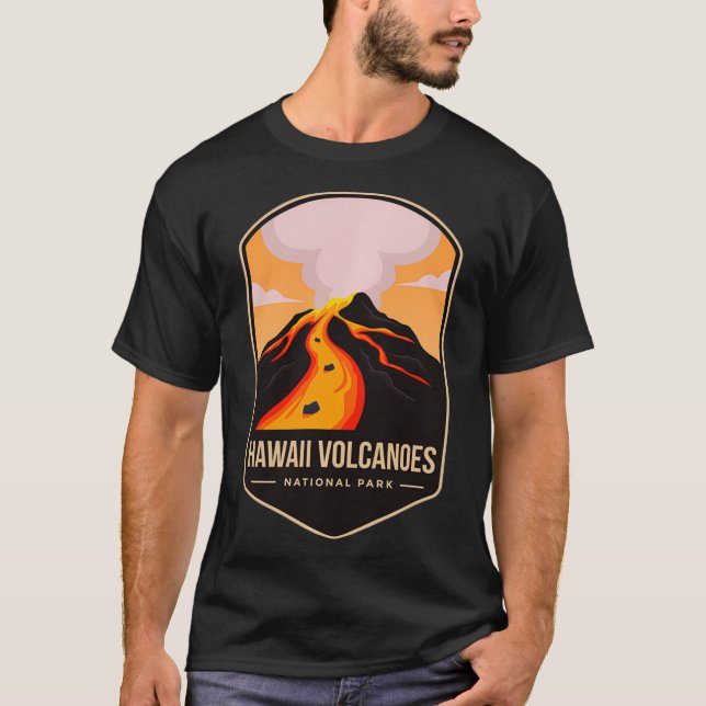 T-shirt Parc national des volcans d'Hawaii (Devant)