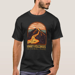 T-shirt Parc national des volcans d'Hawaii Emblem Vintage