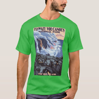 T-shirt Parc national des volcans d'Hawaii The Big Island