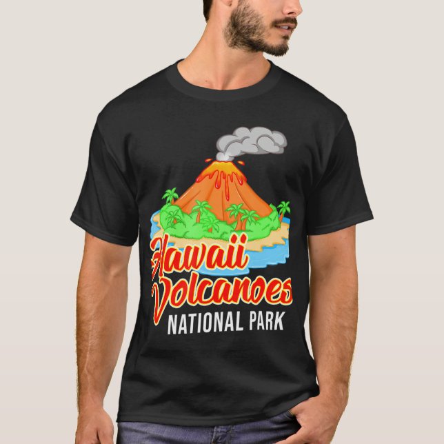 T-shirt Parc national des volcans d'Hawaii Volcanologie ca (Devant)
