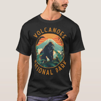 T-shirt Parc National Des Volcans Rwanda Rétro Distants Ci