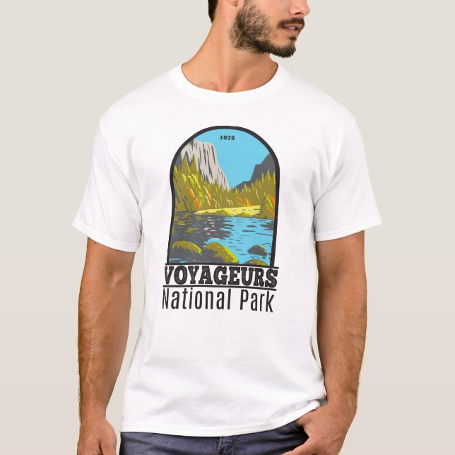 T-shirt Parc national des Voyageurs Minnesota Vintage (Devant)