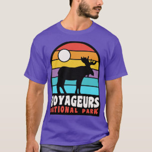 T-shirt Parc national des Voyageurs Moose Minnesota Badge